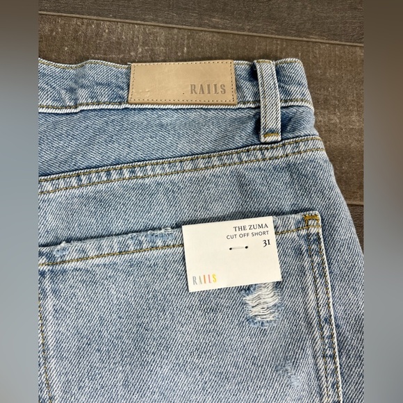 NEW Rails Zuma Shorts High Rise Cut Off Raw Hem - Picture 8 of 14